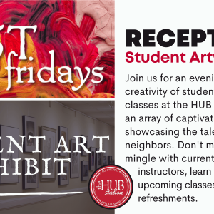 Student Art Reception Graphic