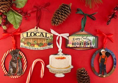 Mitford Museum Bookstore Christmas Ornaments