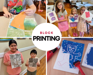 Block Printing Jids Summer Camp HUB Hudson